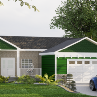 3D visualization of House Exterior