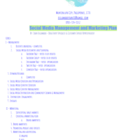 Social Media Content Plan