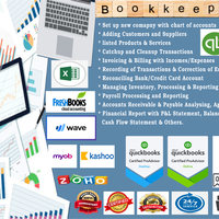 Will do Bookkeeping & Accounting for different services