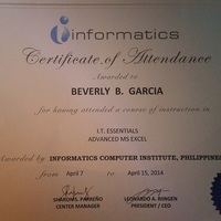 Advance MIcrosoft Excel Certification