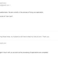 email coordination with interns