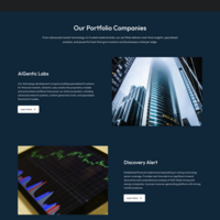 AI Portfolio Company Website