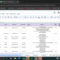 I used Google Sheet to document Customer's payment