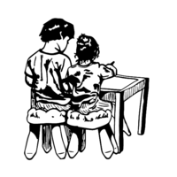 Ink to vector vintage-style illustration