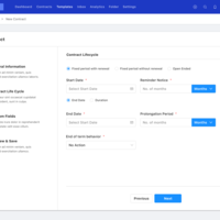 Contract management app screen 2