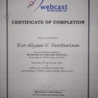 OJT Completion Cert