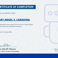 Chatbot Automation Certificate
