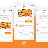 Redesign screens of a food deliver app called Gorb