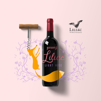 Wine design label presentation