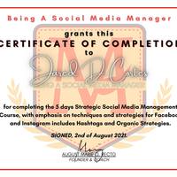 Social Media Manager Certificate