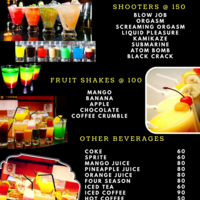 I provide the Bar menu for the Food and Beverages