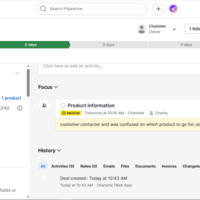 Deal creation using pipedrive