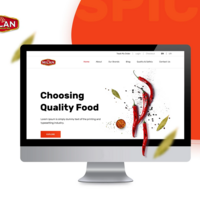 Milan foods website redesign for desktop devices