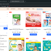 Website product listing