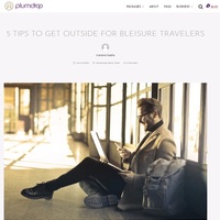 5 Tips to Get Outside for Bleisure Travelers