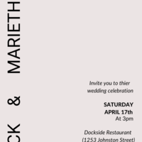 Clients wedding card invatation design