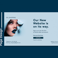 Coming Soon Page Design