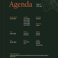 MEETING AGENDA