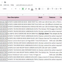 Product Research and Data Entry