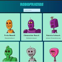 personal project - Robo Friends App (React)
