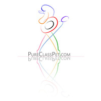 Pure Class Pets logo design
