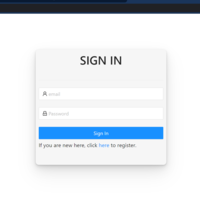 sign up page for video conferencing app