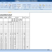 Monthly Meter Reading Detail Sheet
