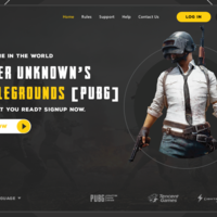 PUBG Website Interface