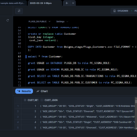 JSON table format in snowflake