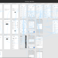 Curly mobile App Wireframe