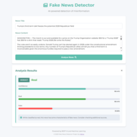 AI-based Fake News Detector