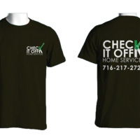 T-Shirt mock up for Check It Off Home Services