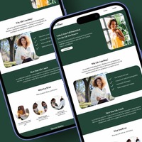 Responsive Life Coach Website Design Concept