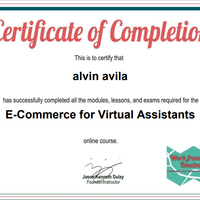 E-Commerce VABootcamp Certificate