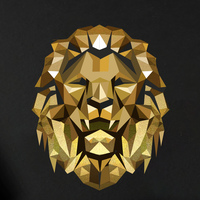 Lion illustration fror the forest trading