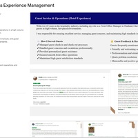 Hotel Operations & Guests Experience Management