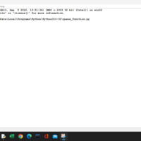 sample of Python programme result(Queue)