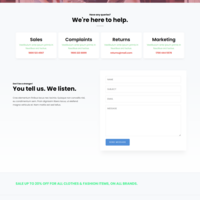 Product Marketing Website Contact