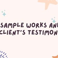 Sample Works and Client's Testimony