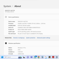 LAPTOP SPECS