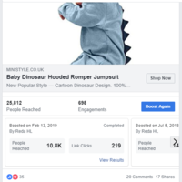 Post boost/engagements