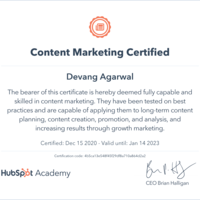 Certified Content Marketer