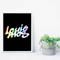 Graphic Design, Louie Mos logo