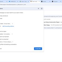 GMAIL ILTER SETTINGS