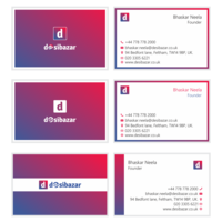 Desibazar Business Card Design