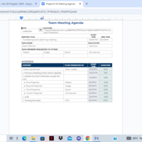 Meeting Agenda