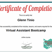 Virtual Assistant Cerification