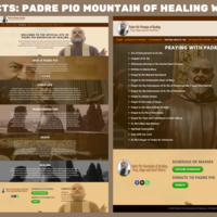 Padre Pio Mountaing Of Healing Website