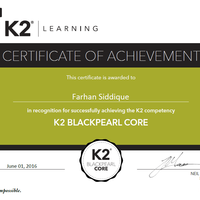 K2 Blackparl Core Certification