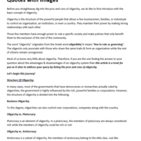 Pros and Cons of Oligarchy